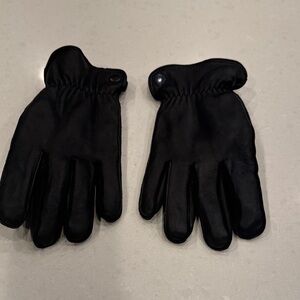 Classic Black Men's Leather Gloves